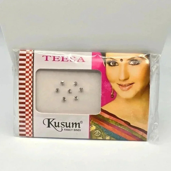 Kusum Accessories - Kusum‎ Rhinestone Stick on Forehead Indian Binidi Fashion Accessories NWT